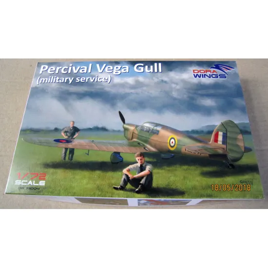 DORA WINGS 72004 PERCIVAL VEGA GULL (MILITARY SERVICE) PLASTIC MODEL KIT 1/72