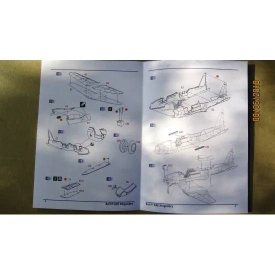 DORA WINGS 72005 BELL P-63E KINGCOBRA PLASTIC MODEL KIT 1/72