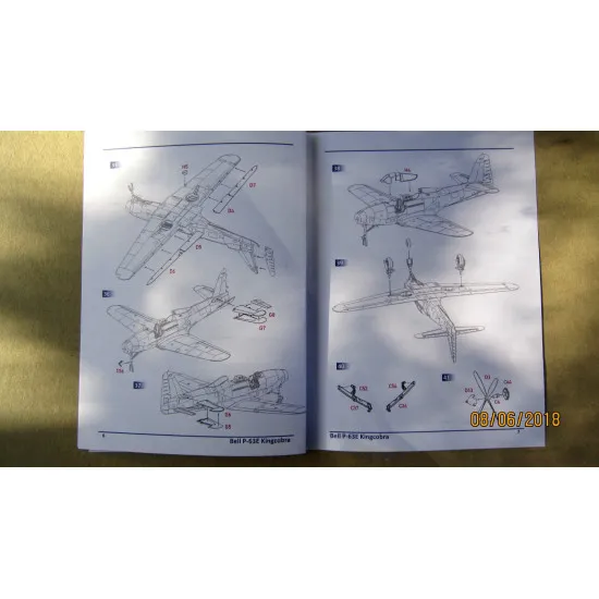 DORA WINGS 72005 BELL P-63E KINGCOBRA PLASTIC MODEL KIT 1/72