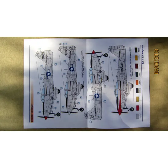 DORA WINGS 72005 BELL P-63E KINGCOBRA PLASTIC MODEL KIT 1/72
