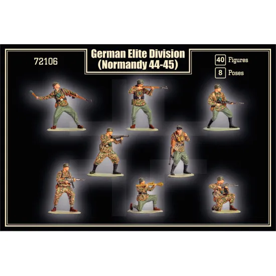 MARS FIGURES 72106 GERMAN ELITE DIVISION (NORMANDY 44-45) (40 FIGURES) 1/72