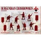 RED BOX 1/72 72124 BURGUNDIAN CROSSBOWMEN (15 CENTURY) (32 FIGURES, 8 POSES)