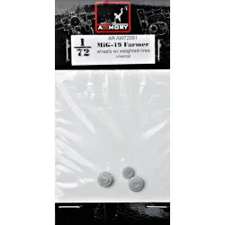 MIKOYAN MIG-19 FARMER WHEELS W/ WEIGHTED TIRES AR-AW72051