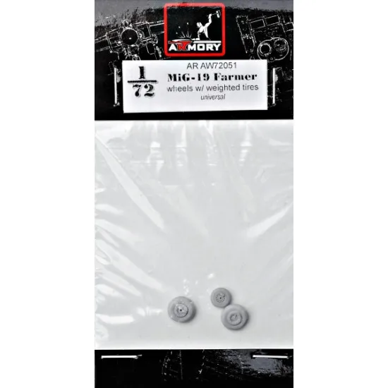 MIKOYAN MIG-19 FARMER WHEELS W/ WEIGHTED TIRES AR-AW72051