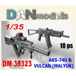 Us Stock Dan Models 35323 - 1/35 - Vulcan-malyuk And Aks-74u 10 Pcs