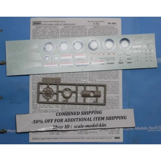 Us Stock Roden 044 1/72 Sopwith 2f.1 Camel British Biplane Aircraft 1917 Wwi