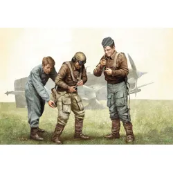 Us Stock Master Box 3202 1/32 Pilots Of Luftwaffe Ww Ii Era Plastic Figures Kit