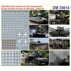Us Stock Dan Models 35014 1/35 Decals Identification Marks On The Equipment Of The Armed Forces Or Ukraine 2022-23