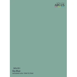 Arcus A369 Acrylic Paint Royal Air Force Bs1 Sky Blue Saturated Color
