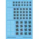 Techmod 24005 1/24 German Wwii Luftwaffe Signs 260-300-400mm Wwii Wet Decal Techmod 24005 1/24 German Wwii Luftwaffe Signs 260-300-400mm Wwii Wet Decal