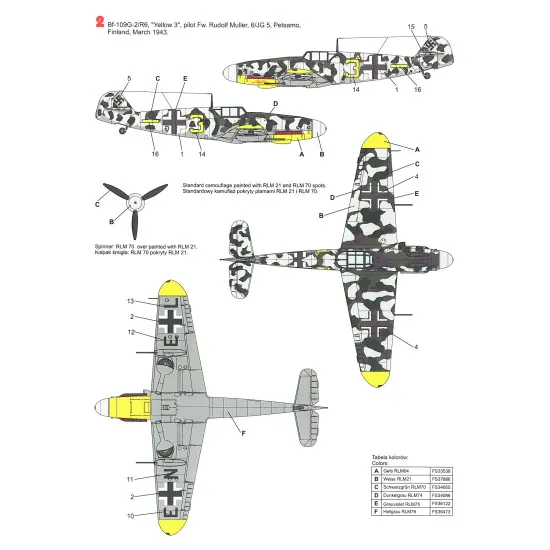 Techmod 24011 1/24 Messerschmitt Bf 109g-2 Finland Aircraft Wet Decal With Masks Techmod 24011 1/24 Messerschmitt Bf 109g-2 Finland Aircraft Wet Decal With Masks