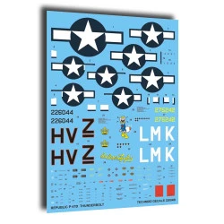 Techmod 32004 1/32 Republic P-47d Thunderbolt Usaf England 1944 Wet Decal