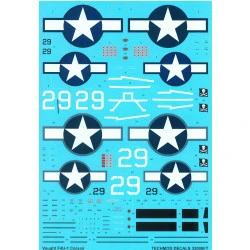 Techmod 32008 1/32 Vought F4u-1a Corsair 1944 Aircraft Wet Decal Wwii