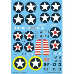 Techmod 32013 1/32 Grumman F4f-4 Wildcat Usaf Aircraft Wet Decal Wwii