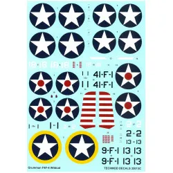 Techmod 32013 1/32 Grumman F4f-4 Wildcat Usaf Aircraft Wet Decal Wwii