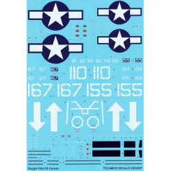 Techmod 32018 1/32 Vought F4u-1d Corsair Usaf 1945 Aircraft Wet Decal Wwii