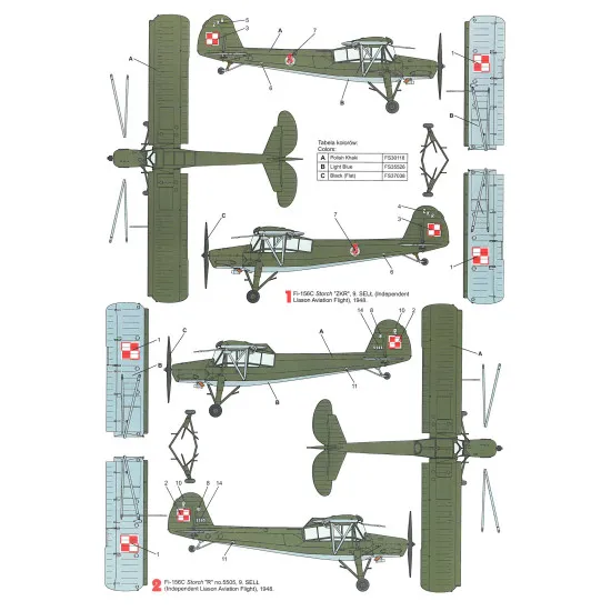 Techmod 32036 1/32 Fieseler Fi 156c Storch German Liaison Aircraft Wet Decal W/Mask