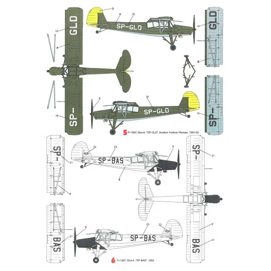 Techmod 32036 1/32 Fieseler Fi 156c Storch German Liaison Aircraft Wet Decal W/Mask
