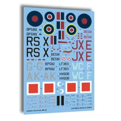 Techmod 32054 1/32 Hawker Hurricane Iic British Fighter Wet Decal Wwii