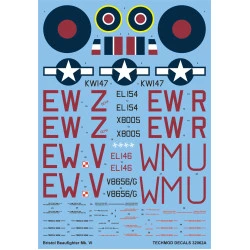 Techmod 32062 1/32 Beaufighter Mk. Vi F 1942-1943 Raf Aircraft Wet Decal Wwii