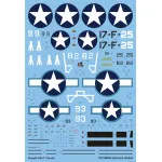 Techmod 32064 1/32 Corsair F4u-1 Birdcage Aircraft Wet Decal Wwii