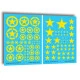 Techmod 35010 1/35 Allied Stars In Yellow Circles Wet Decal Wwii