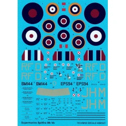 Techmod 48005 1/48 Supermarine Spitfire Mk Vb Polish Aircraft Wet Decal W/Mask