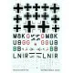 Techmod 48011 1/48 Messerschmitt Bf 110c German Fighter 1939-41 Wet Decal Wwii