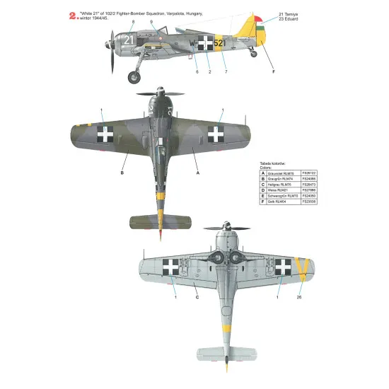 Techmod 48012 1/48 Republic P-47m Thunderbolt England 1945 Wet Decal Wwii