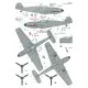 Techmod 48014 1/48 Messerschmitt Bf 109e-3 1940-1941 Aircraft Wet Decal Wwii