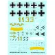 Techmod 48017 1/48 Messerschmitt Bf 109f-4 1942 Aircraft Wet Decal Wwii