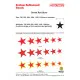 Techmod 48021 1/48 Soviet Red Stars W/Black yellow Outline Wet Decal Wwii