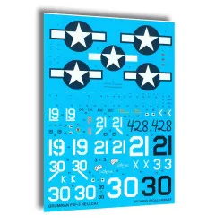 Techmod 48022 1/48 Grumman F6f-3 Hellcat 1944 Fighter Aircraft Wet Decal Wwii