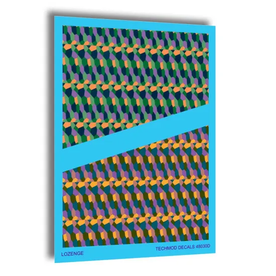 Techmod 48030 1/48 German Wwi Lozenge 5-color Lozenge 2 Sheets Wet Decal