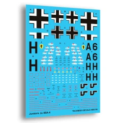 Techmod 48031 1/48 Junkers Ju 88a-4 1942 Oberst Werner Aircraft Wet Decal Wwii