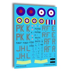 Techmod 48046 1/48 Hawker Hurricane Mk I Fighter Aircraft Polish Wet Decal Wwii