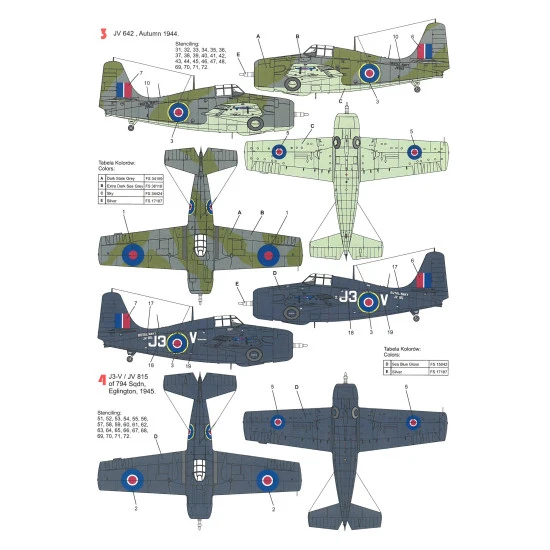 Techmod 48051 1/48 General Motors Wildcat Vi Fighter Aircraft Wet Decal Wwii