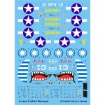 Techmod 48054 1/48 Curtiss P-40n-5 Warhawk Fighter Aircraft Wet Decal Wwii