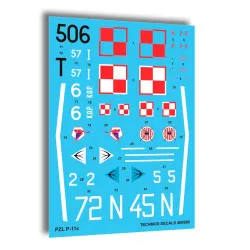 Techmod 48059 1/48 Pzl P11c Polish Fighter Aircraft Wet Decal Wwii