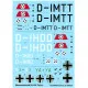 Techmod 48062 1/48 Messerschmitt Bf 108 Taifun Aircraft Wet Decal Wwii