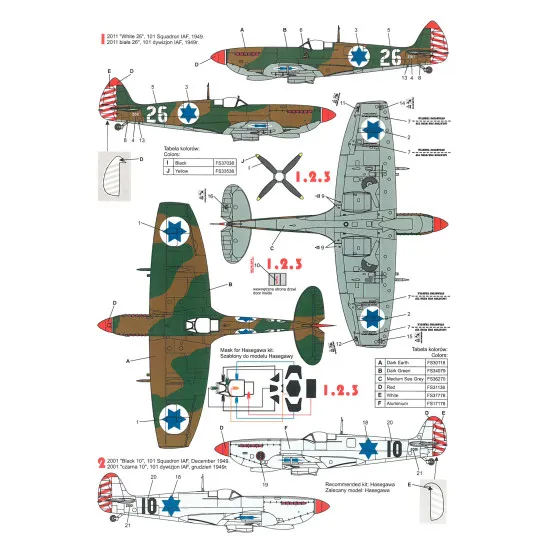 Techmod 48064 1/48 Supermarine Spitfire Mk-ix Fighter Aircraft Wet Decal