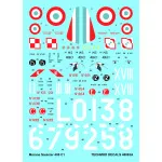 Techmod 48083 1/48 Morane-saulnier Ms-406c1 French Fighter Wet Decal Wwii W/Mask
