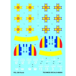 Techmod 48089 1/48 Pzl 23b Karas Polish Light Bomber 1941 Wet Decal Wwii W/Mask