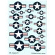 Techmod 48108 1/48 Us National Insignia - From 1943 To Present Wet Decal 2pcs