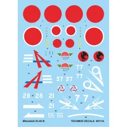Techmod 48111 1/48 Mitsubishi Ki-46-iii 1944-1945 Aircraft Wet Decal Wwii