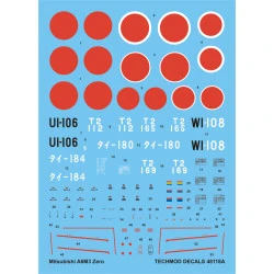 Techmod 48118 1/48 Mitsubishi A6m3 Zero Imperial Japanese Navy Aces