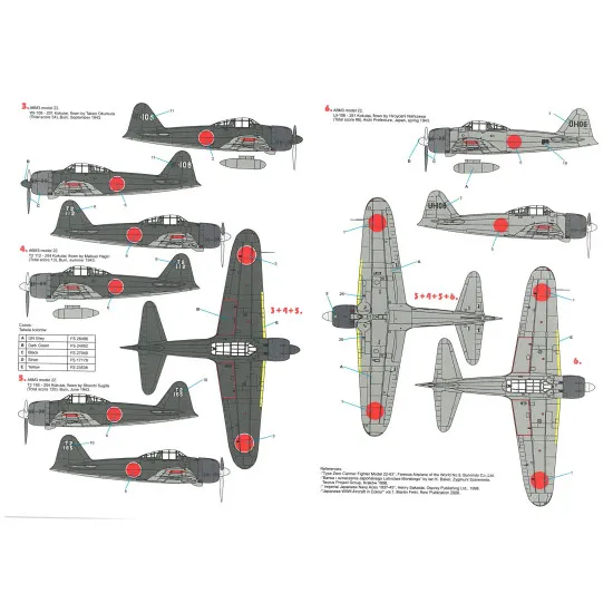 Techmod 48118 1/48 Mitsubishi A6m3 Zero Imperial Japanese Navy Aces
