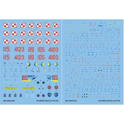 Techmod 48119 1/48 Mig-29a/G/Ub Polish Fighter Aircraft Wet Decal