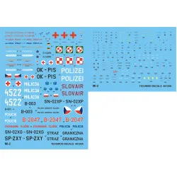 Techmod 48120 1/48 Pzl Mi-2 Polish Helicopter Aircraft Wet Decal