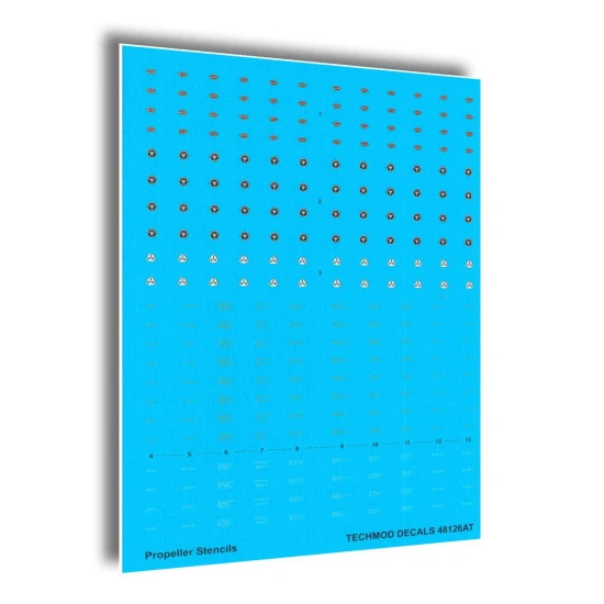 Techmod 48126 1/48 Propeller Logos And Stencils Hamilton Curtiss Aircraft Decal